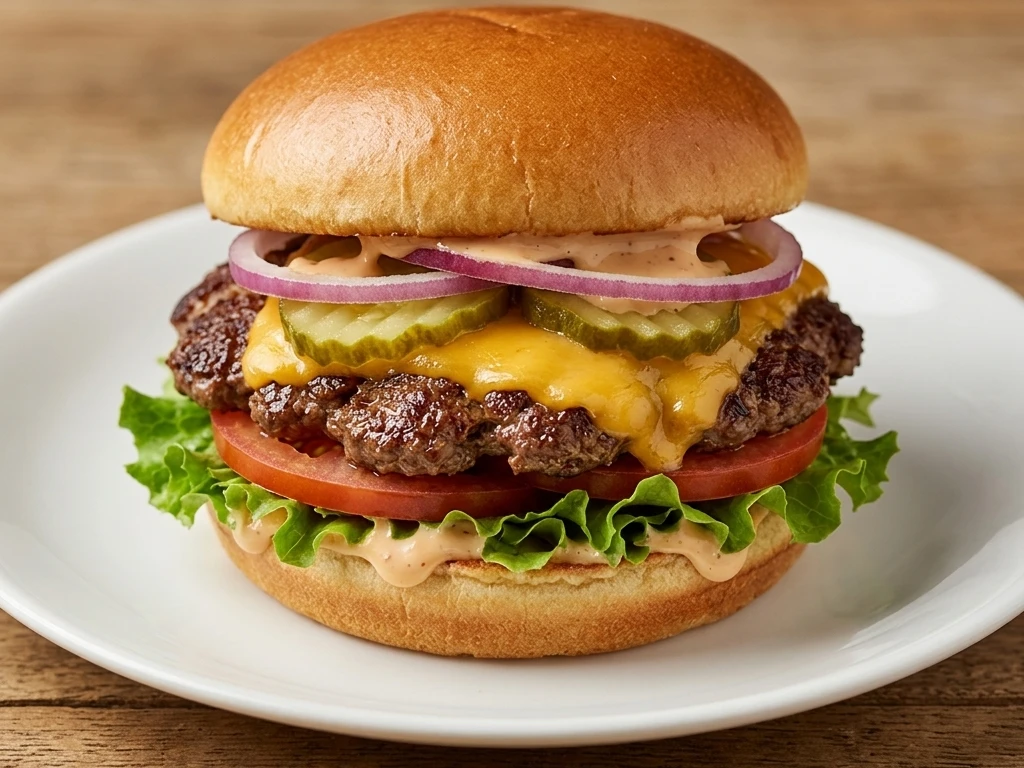 Kosmos Smash burger at Kosmos Eatery London, ON